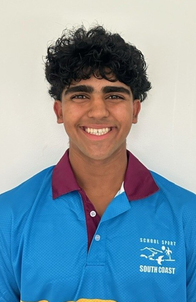 13-15 years boys South Coast cricket team 2024. Pictured: Krrish Whala