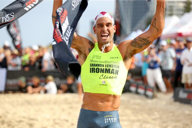 Matt Poole won the open men's ironman race at the Summer of Surf Shannon Eckstein Classic at BMD Northcliffe. Picture credit: Shane Myers 2022.