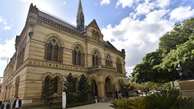 A general view of The University of Adelaide in Adelaide, South Australia, Wednesday, May 3, 2017. (AAP Image/David Mariuz) NO ARCHIVING