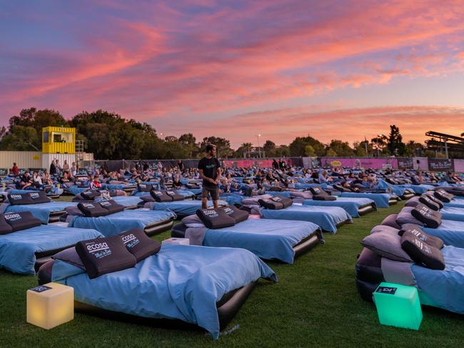 Mov'in Bed Cinema will be at Brisbane's Victoria Park from March 27.