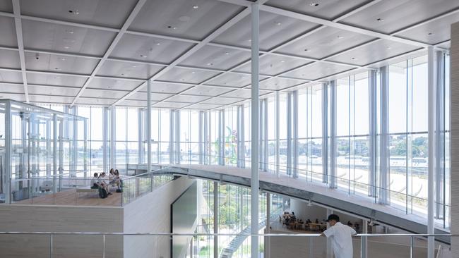 Sydney Modern. Picture: Supplied by AGNSW Media Interior view of the Art Gallery of New South Wales’ new SANAA designed building. photo © Iwan Baan