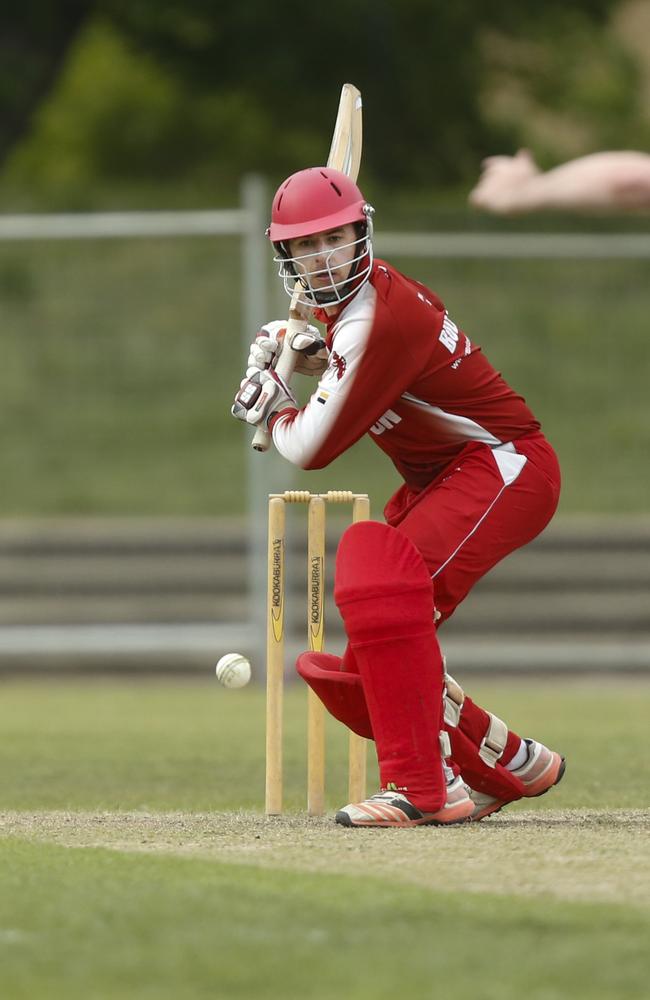 Preston batsman Eoghan Delany. 