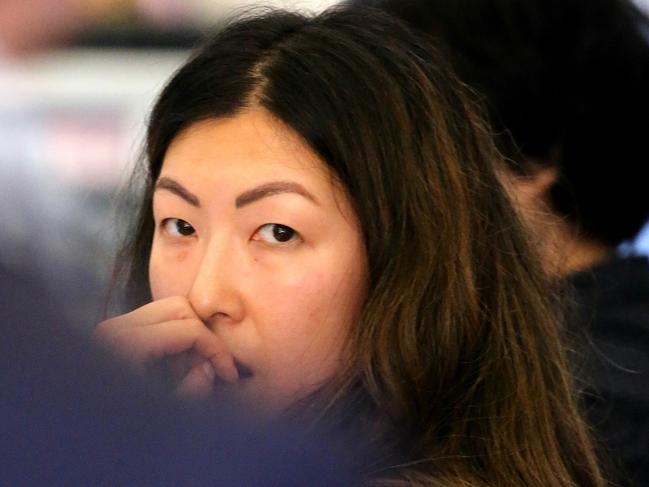 Pharmacist Katherine Gong at work in Mosman today. Picture: John Grainger