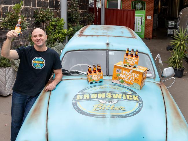 Thunder Road Brewery boss Phillip Withers at the Barkly St site.