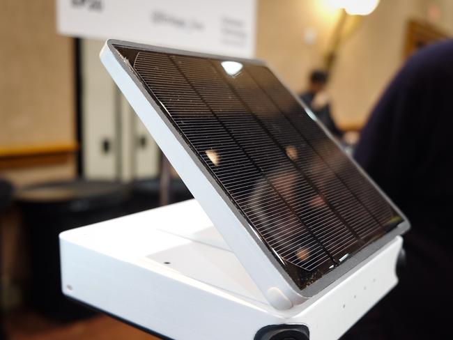 Enlapse is a solar-panel powered time lapse photography set up that will snap photos every 10 minutes without needing extra batterypower for a year. Photo: Chris Griffith/The Australian