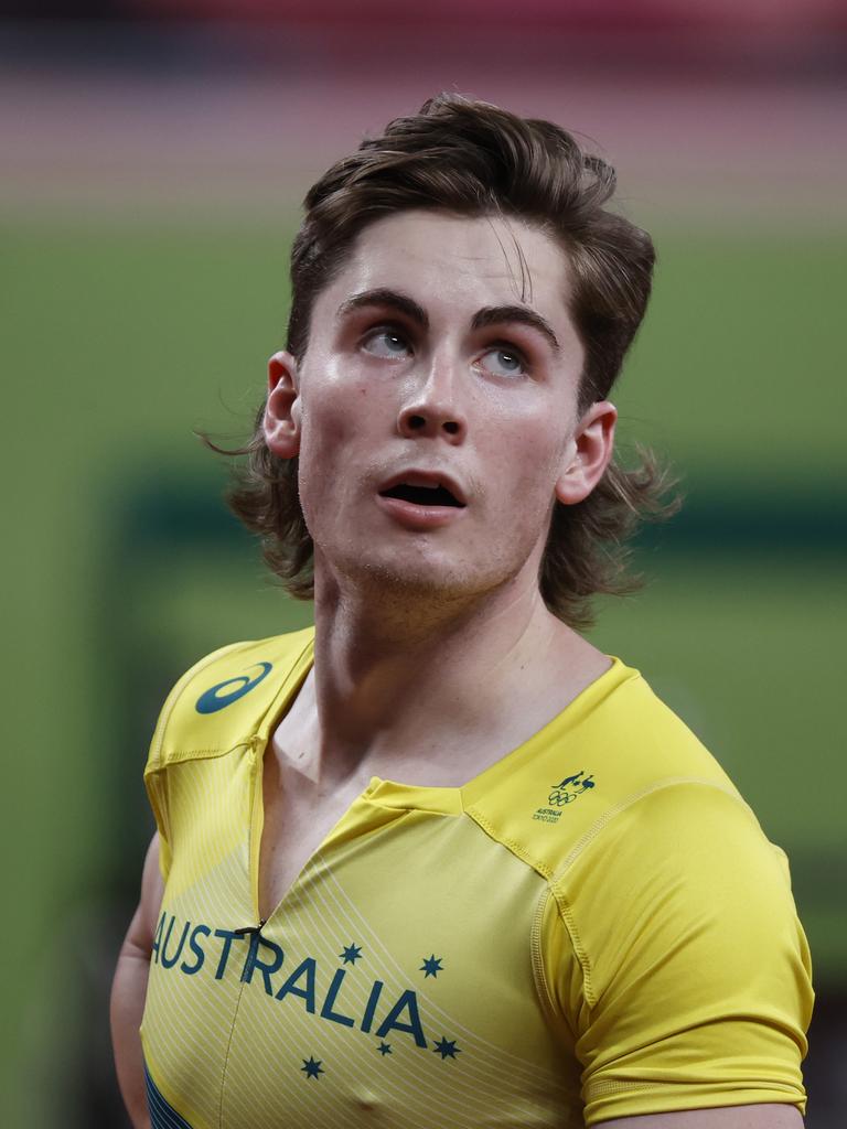 Rohan Browning sported a lustrous mullet mane in Tokyo. Picture: Alex Coppel