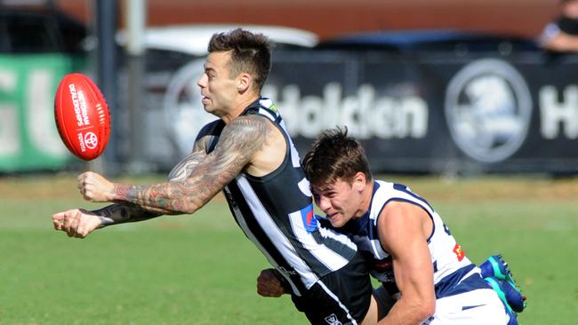 Jamie Elliott in action for Collingwood's VFL side. Picture: Andrew Henshaw