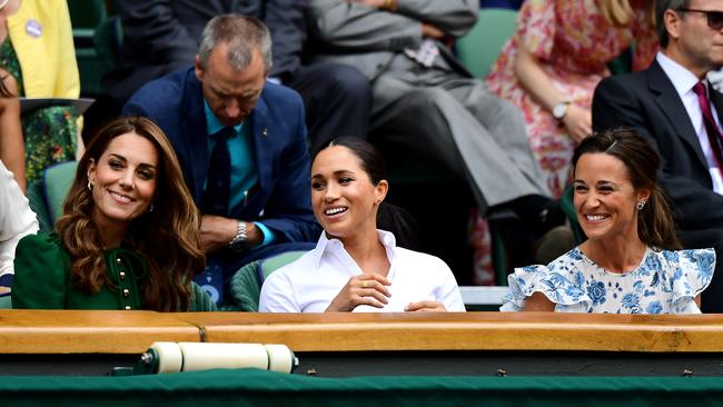 Catherine, Duchess of Cambridge, Meghan, Duchess of Sussex and Pippa Middleton pictured in 2019. Picture: Getty Images