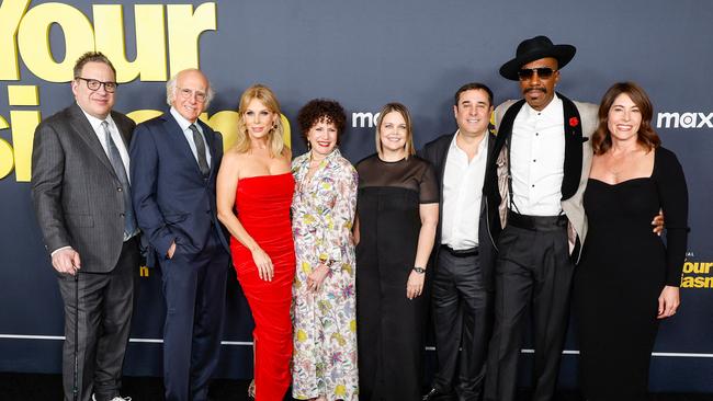 David (second from left) with his Curb co-stars. Picture: Getty Images via AFP