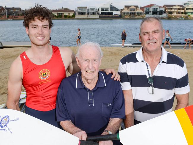 Matt Nielsen has been named in the SA Kings Cup Rowing team to compete in the nationals in Tasmania, Friday, 19th March, 2021. With his grandfather Keith Coldwell, who represented SA in the KingÃs Cup from 1948-1952 and his father Mike Nielsen, who represented SA in the KingÃs Cup the last time that SA won 40 years ago. Picture: Brenton Edwards