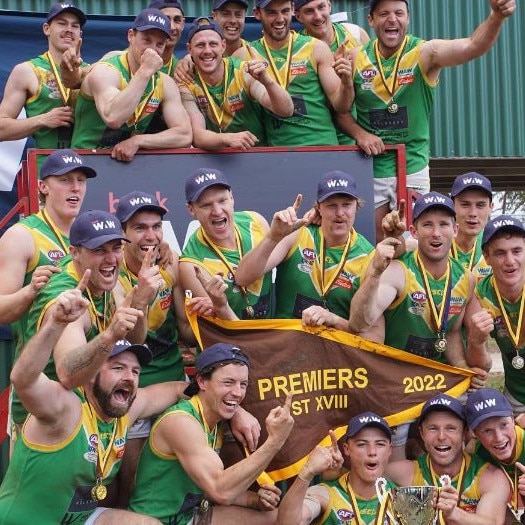 Hume Football League premiers Holbrook. Picture: Supplied