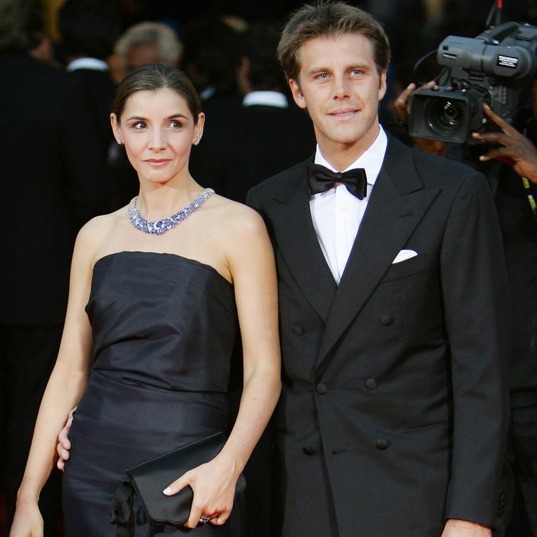 Emanuele Filiberto with wife Clotilde Coureau in 2004.