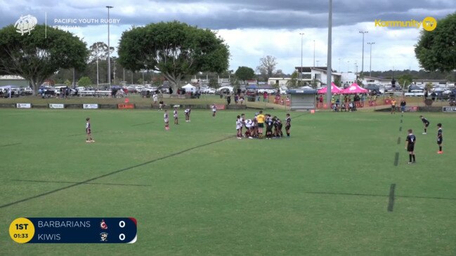 Replay: Qld Barbarians v Qld Kiwis (U10) - Pacific Youth Rugby Festival Day 1