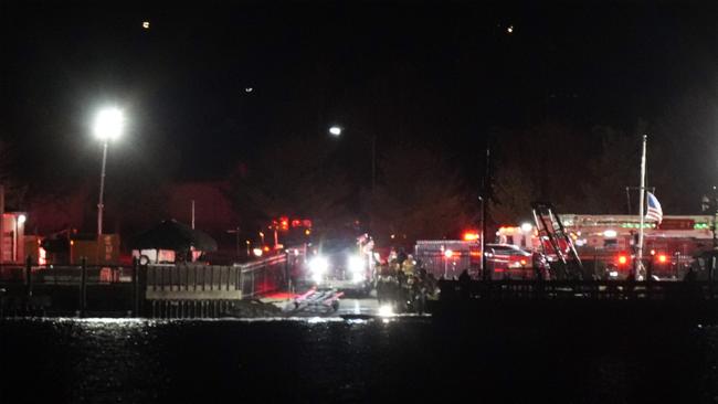 A view of emergency response south of Ronald Reagan Washington National Airport. Picture: AP