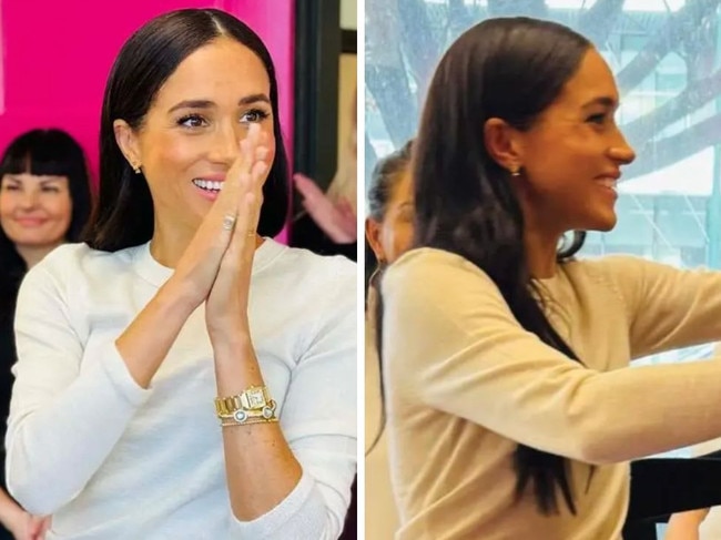 Meghan Markle turned up at a women's charity in Canada on Wednesday. Picture: Instagram/Justice For Girls