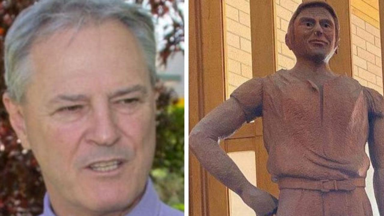 Gympie Regional Council acting CEO David Lewis said a popular wooden statue of a miner had become a "bio-hazard" as a result of mould.