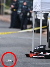 An object believed to be the knife Ferris used to attack the officers.