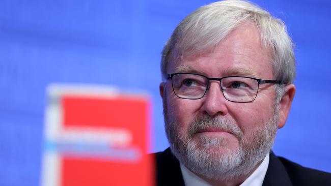 Former prime minister Kevin Rudd has downplayed Joe Biden’s call for Vladimir Putin to be removed from power. Picture: NCA NewsWire / Gary Ramage