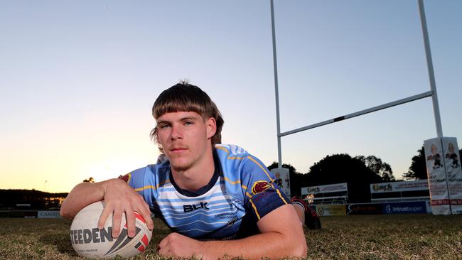 Players from Gold Coast Schools Coombabah SHS, Keebra Park SHS and Palm Beach Currumbin SHS together for a Langer Cup preview. Shannon Donaldson. 27 May 2021 Burleigh Picture by Richard Gosling