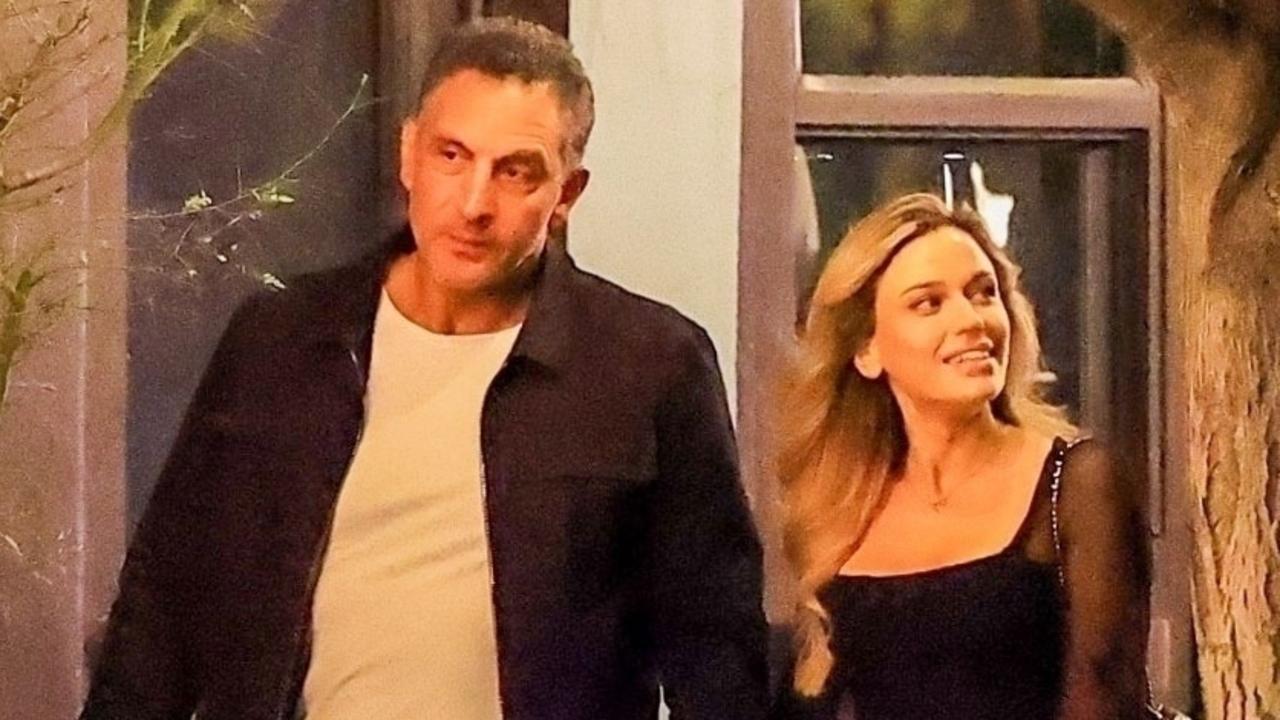 Mauricio Umansky was spotted with a mystery blonde during a night out in Los Angeles. Picture: BACKGRID.