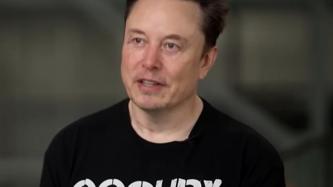 Elon Musk during his interview with CBS.