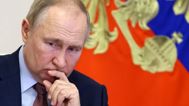 Russian President Vladimir Putin has rarely been seen in public in recent weeks. Picture: Mikhail Metzel, Sputnik, Kremlin Pool Photo via AP