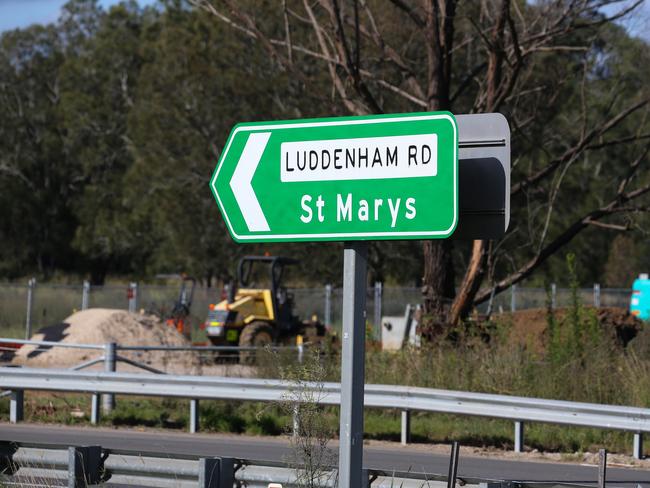 Luddenham Rd is one of seven “priority” roads that had planning funding cut last year. Picture: Daily Telegraph / Gaye Gerard