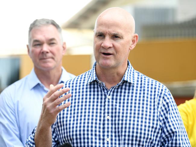 State water minister and Gladstone Labor MP Glenn Butcher in Townsville to announce $11.5m for regional water assessments. Picture: Shae Beplate.