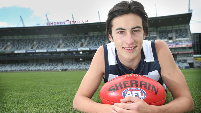 Father-son Sam Simpson back from Uganda, ready to start AFL career at ...