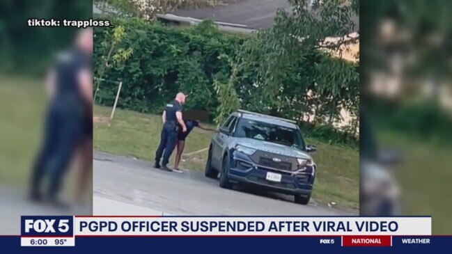 Prince Georges County Police Officer Suspended After Viral Video The Australian