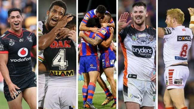 The NRL top five is full of bolters like the Warriors, Knights and Wests Tigers.