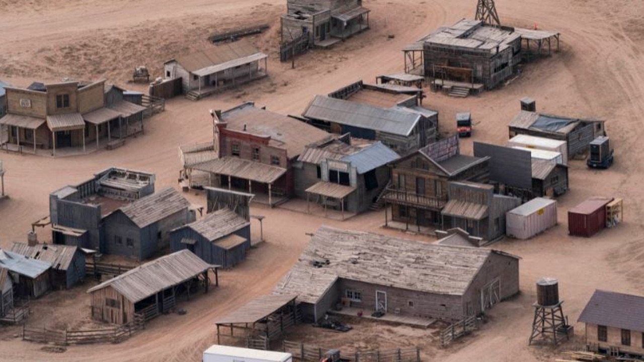 The set of Rust, which was Baldwin’s first time working with Hutchins. Picture: Supplied