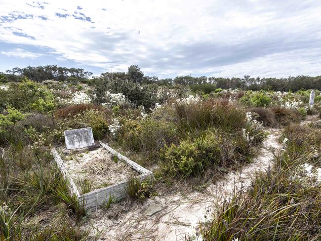 Third Quarantine Cemetery near The School of Artillery, North Head, Manly. Picture: Monique Harmer