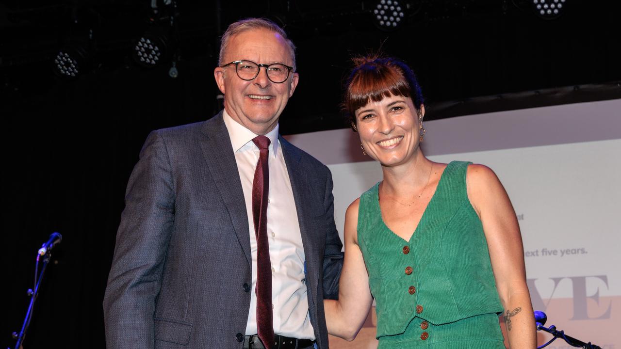 Australian singer-songwriter Missy Higgins was among the local entertainment stars to attend the launch of Labor’s new cultural policy. Picture: NCA NewsWire / David Geraghty