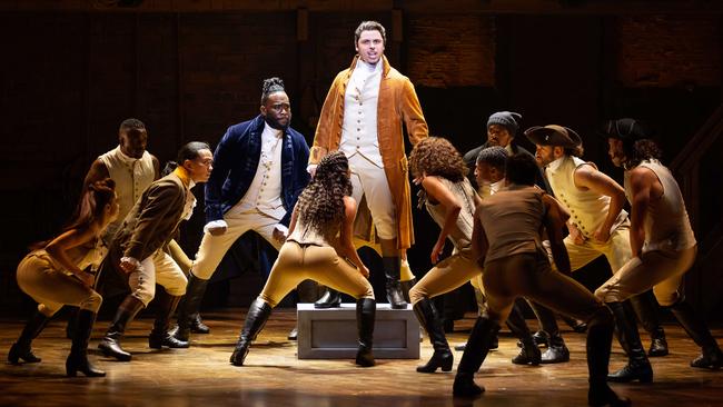 Jason Arrow as Alexander Hamilton in the Australian production of Hamilton. Picture: Daniel Boud