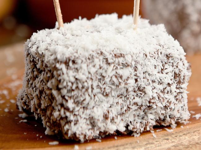 15/12/15 - Taste cover story - the great Australian lamington...Marcus Booth-Remmers at his dessert cafe Red Cacao in Stirling. Photo Naomi Jellicoe