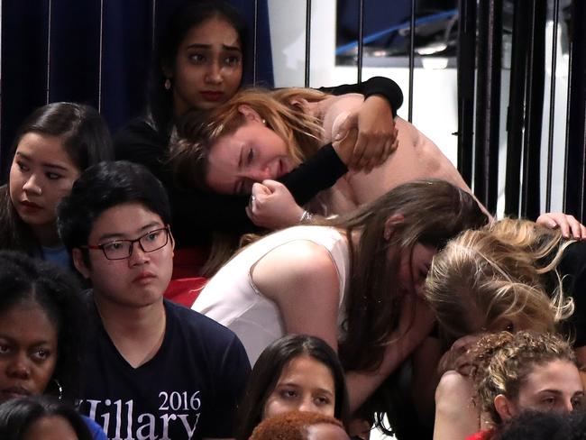 Others were crying openly. Picture: Drew Angerer/Getty Images/AFP