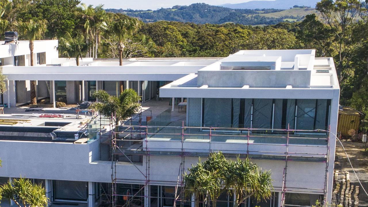 Large palm trees have been planted into the multi level property. Picture: Media Mode