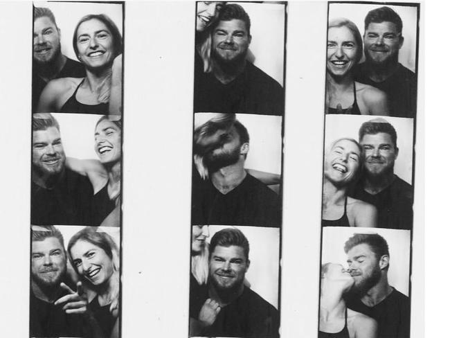 Frances Abbott posted these photos of her with fiance Sam Loch on social media. Picture: instagram