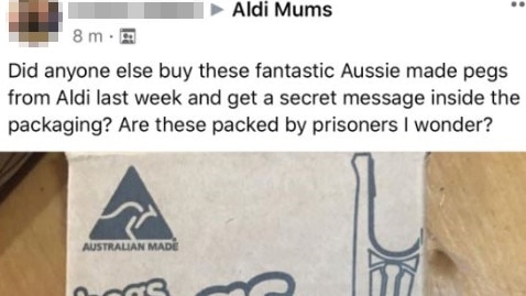 Hegs Pegs has confirmed some of its packaging is by prison inmates in South Australia.