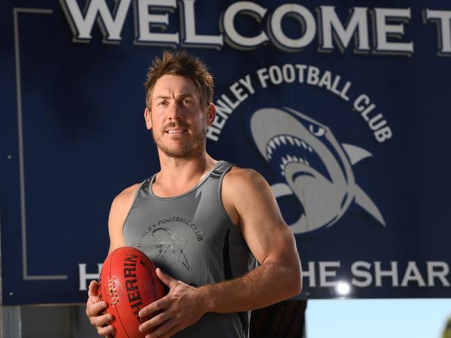 16/1/18 - Former Port Adelaide player Brett Ebert has signed with Henley for the upcoming Adelaide Footy League season. Photo Naomi Jellicoe