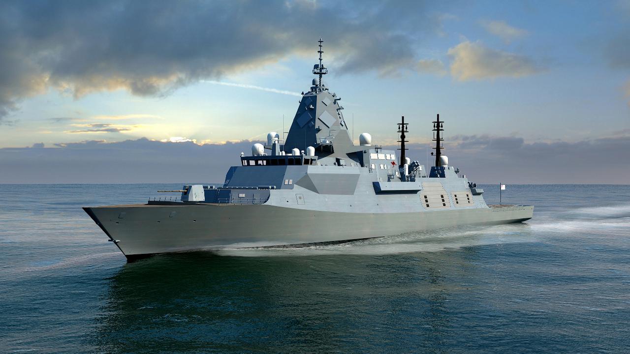 The Hunter class future frigate. Picture: The Australian