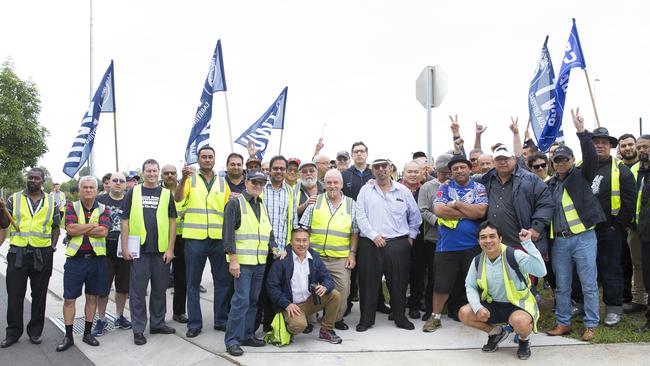 Workers at the Hoxton Park depot are among 200 drivers involved in a pay dispute.