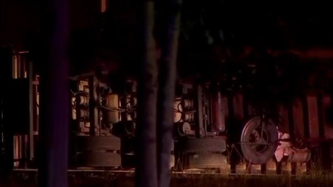 The highway is expected to remain closed for some time, as cleanup and investigations continue. Picture: 7NEWS