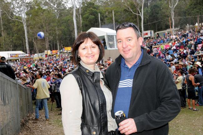Jo and Simon Thomas at the Muster. Picture: Craig Warhurst
