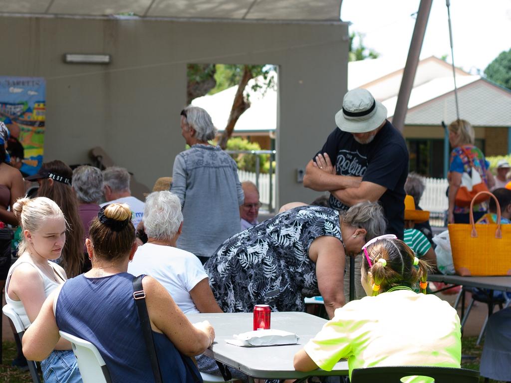 Visitors to the Urangan Markets enjoyed the live music.