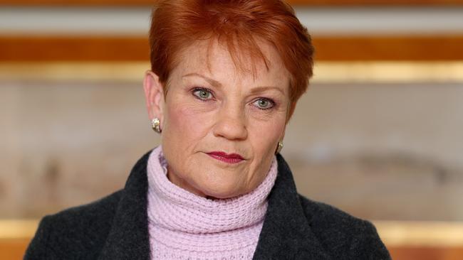 Pauline Hanson withdrew her support for the coalition’s company tax package. Picture: Sam Rosewarne.