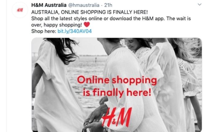 H&M Launches Shop Online in Australia