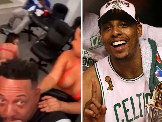 NBA champion Paul Pierce was sacked from ESPN over a wild party. Photo: Instagram and Getty