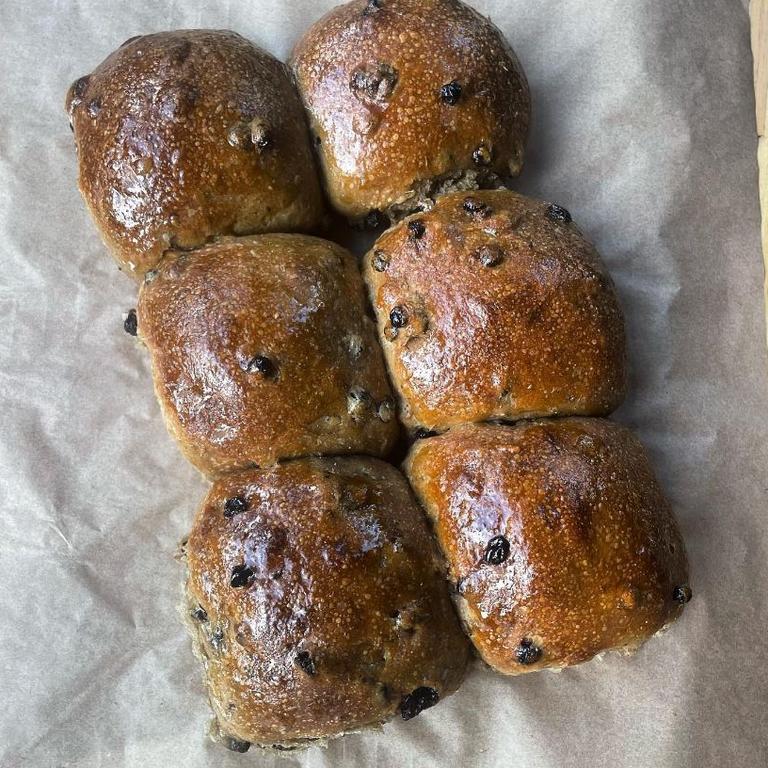 Riser Bread in Toowong's 'Easter Time' buns. Picture: Instagram